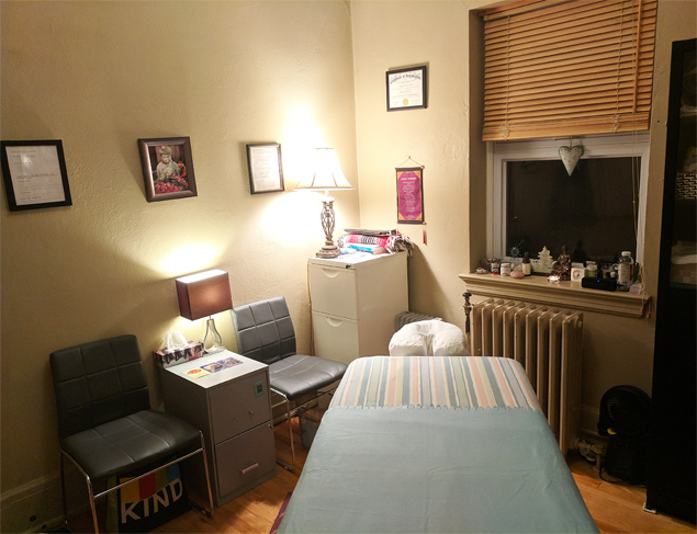Energy Shiatsu Treatment Room, Toronto, Ontario